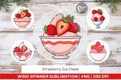 Wind Spinner Strawberry Scoop Product Image 1