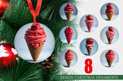 Christmas Ornaments Strawberry Ice Cream Product Image 1