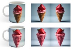 Strawberry Ice Cream | Mug sublimation design Product Image 3
