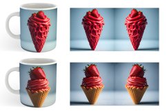 Strawberry Ice Cream | Mug sublimation design Product Image 5
