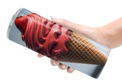 Strawberry Ice Cream | Tumbler Sublimation Wrap Product Image 6