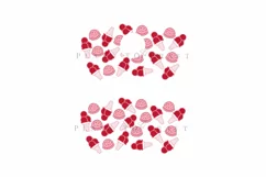 strawberry ice cream starbucks 16oz hot cup wrap svg presized template for tumbler grande suitable for cricut and silhouette