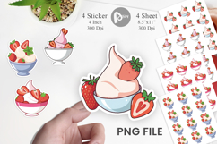 Strawberry Scoop Sticker Product Image 1