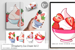 Digital Paper Strawberry Scoop Product Image 1