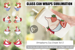Glass Can Strawberry Scoop Product Image 1