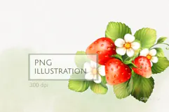 Strawberry | PNG Sublimation design Product Image 1