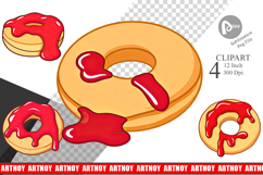 Jam Filled Donut Clipart Product Image 1