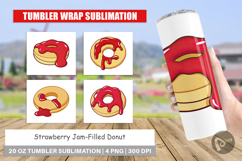 Tumbler Jam Filled Donut Product Image 1