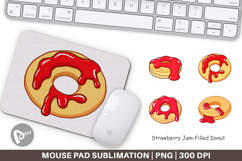 Mouse Pad Jam Filled Donut Product Image 1