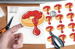 Jam Filled Donut Sticker Product Image 1