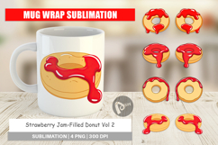 Mug Wrap Jam Filled Donut Product Image 1