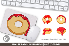 Mouse Pad Jam Filled Donut Product Image 1