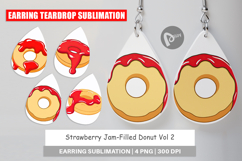 Earring Jam Filled Donut Product Image 1