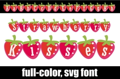 Strawberry Kisses Color Font Product Image 1