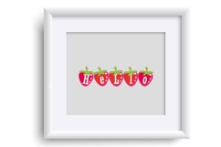 Strawberry Kisses Color Font Product Image 6