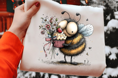 Strawberry Picnic Bee Clipart Product Image 2
