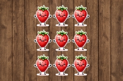 Strawberry Printable Stickers - PNG Sticker Sheet