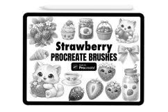 Strawberry Procreate Stamps - Procreate Brushes