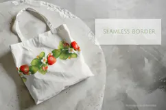 Strawberry Seamless Border PNG Clipart Product Image 1