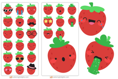 Strawberry Shortcake Emojis Product Image 2