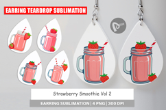 Earring Strawberry Smoothie Product Image 1
