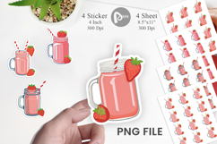 Strawberry Smoothie Sticker Product Image 1