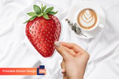 Strawberry Sticker, Red Strawberry Decal, Fruit Sticker Product Image 1