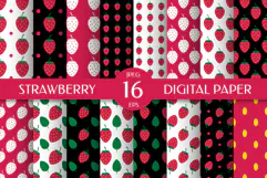 Strawberry Digital Paper. Summer Seamless Pattern Product Image 1