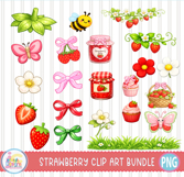 Strawberry Doodle Alphabet Letters| Summer Sublimation Alpha Product Image 4