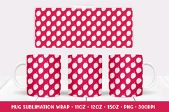 Strawberry Mug Sublimation Design. Summer Mug Wrap PNG 016 Product Image 1