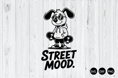 Street Mood SVG, Dog Ski SVG, Funny Dog SVG Product Image 1