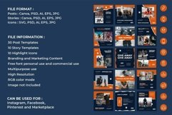 Street Style Orange Instagram Templates | CANVA-PS-AI Product Image 2