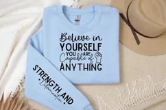 Believe In Yourself You Sleeve SVG, Positivity SVG Design Product Image 3