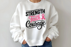 Breast Cancer SVG Bundle | Cancer Quotes SVG Files Product Image 4