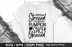 Stressed blessed and pumpkin SVG - Pumpkin Design Product Image 1