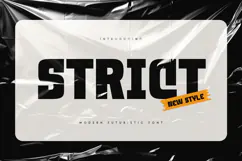 Strict - Modern Neo Brutalism Font Product Image 1