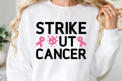 Strike out cancer SVG, Cancer Awareness SVG Product Image 1
