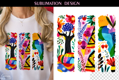 Watercolor Stripe| African Ornament T Shirt Sublimation Product Image 1