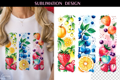 Berry T Shirt Sublimation | Strawberry T shirt Product Image 1
