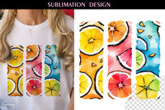 Tropical Fruit T Shirt Sublimation| Summer Fruit Sublimation Product Image 1