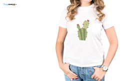 Striped Cactus Cross Stitch Pattern PDF File Product Image 2