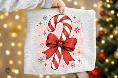 Striped Candy Cane PNG,Christmas Shirt PNG Product Image 1
