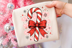 Striped Candy Cane PNG,Christmas Shirt PNG Product Image 3