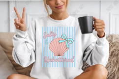 Striped Coquette Salty &amp; Unbothered PNG Product Image 3