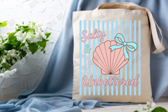 Striped Coquette Salty &amp; Unbothered PNG Product Image 4