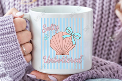 Striped Coquette Salty &amp; Unbothered PNG Product Image 5