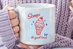 Striped Coquette Scoop The Good Times PNG Product Image 5
