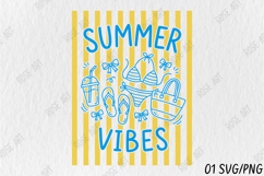 Striped Coquette Summer Vibes PNG Product Image 1