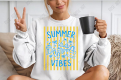 Striped Coquette Summer Vibes PNG Product Image 2