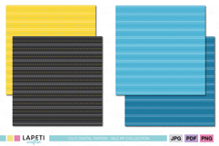 kids striped scrapbook paper blue yellow